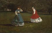 Winslow Homer A Game of Croquet USA oil painting artist